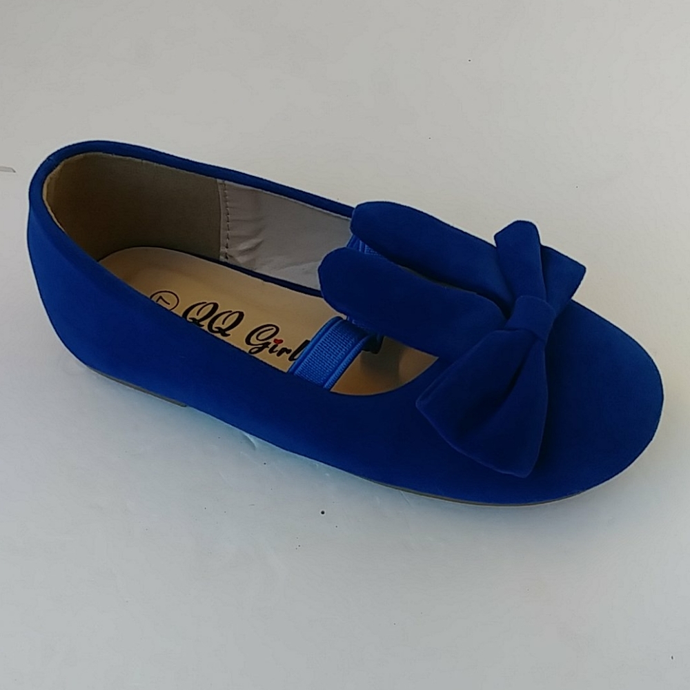 New Girls Infant and Toddler Slip On Blue Shoes